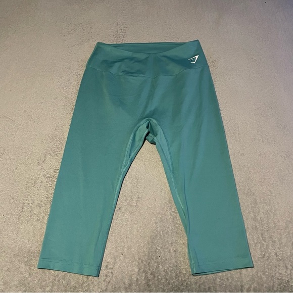 Gymshark training cropped leggings size XL in teal - Picture 2 of 9